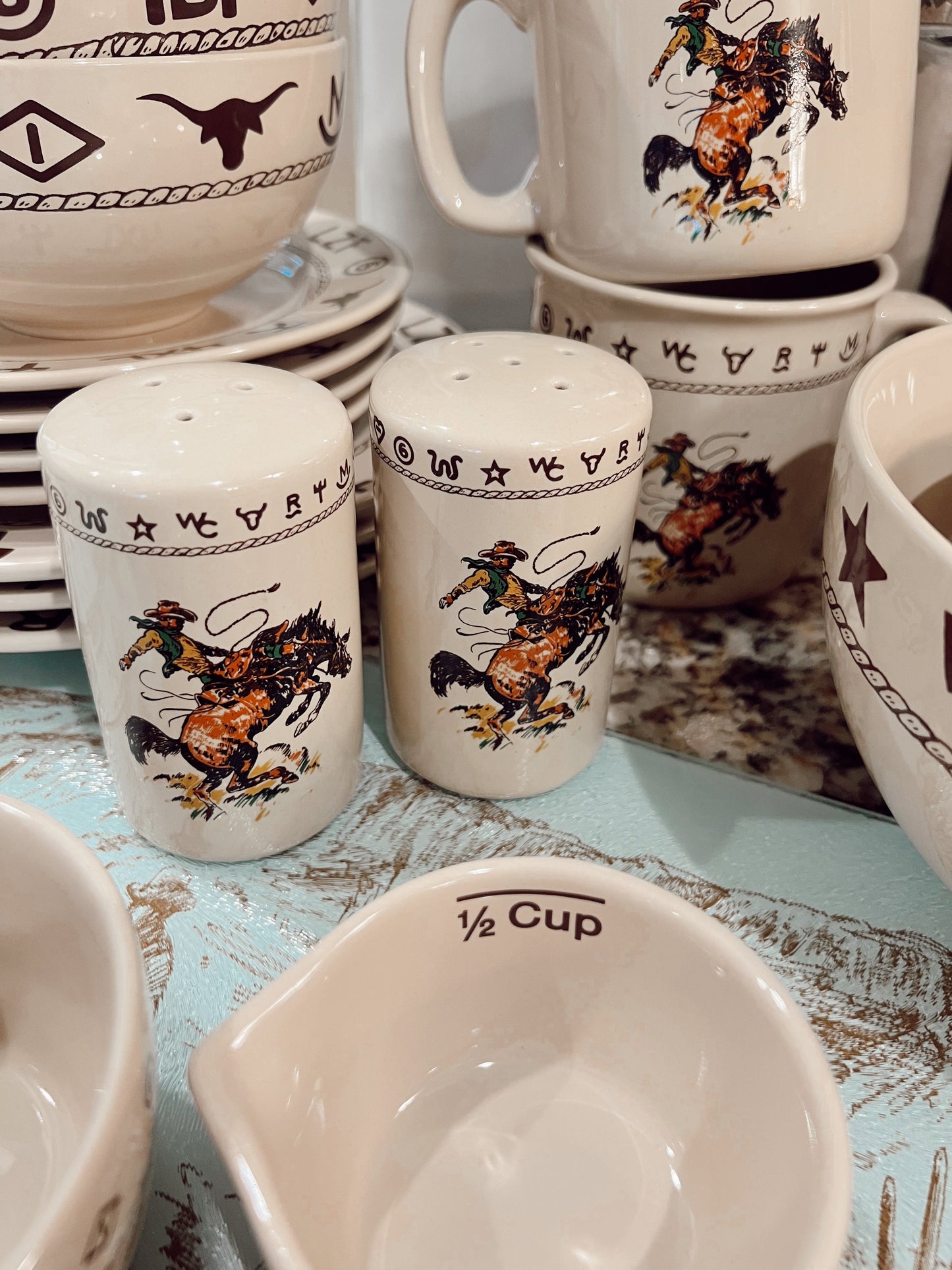 The Bronc Salt & Pepper Shakers