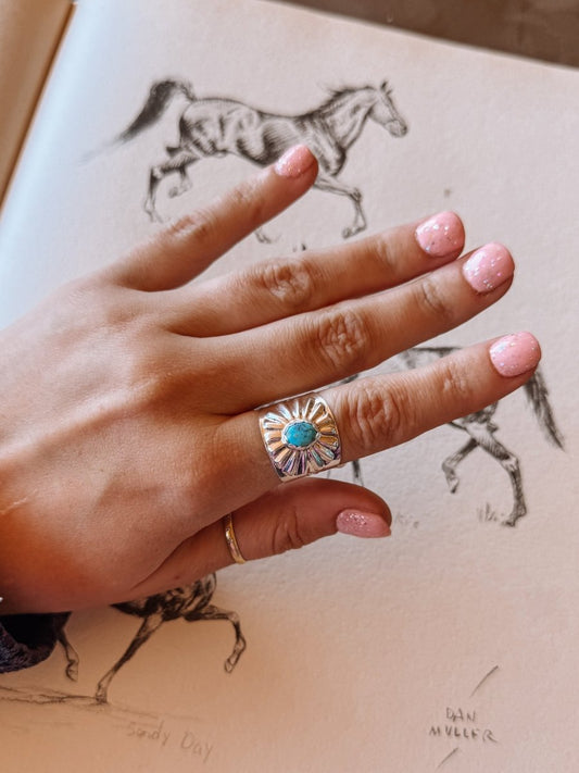 Latigos Turquoise Ring