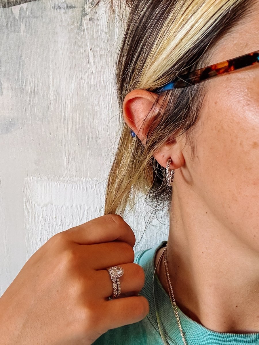 Moose Silver Hoops