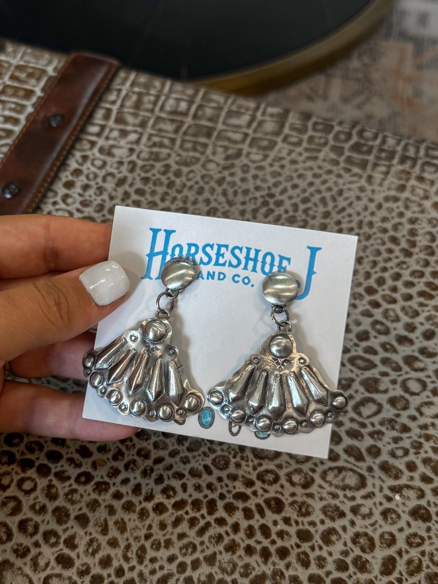Muleshoe Silver Dangle Earrings