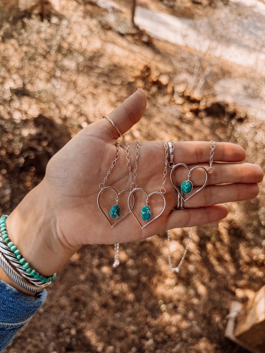 Munford Turquoise Heart Necklace