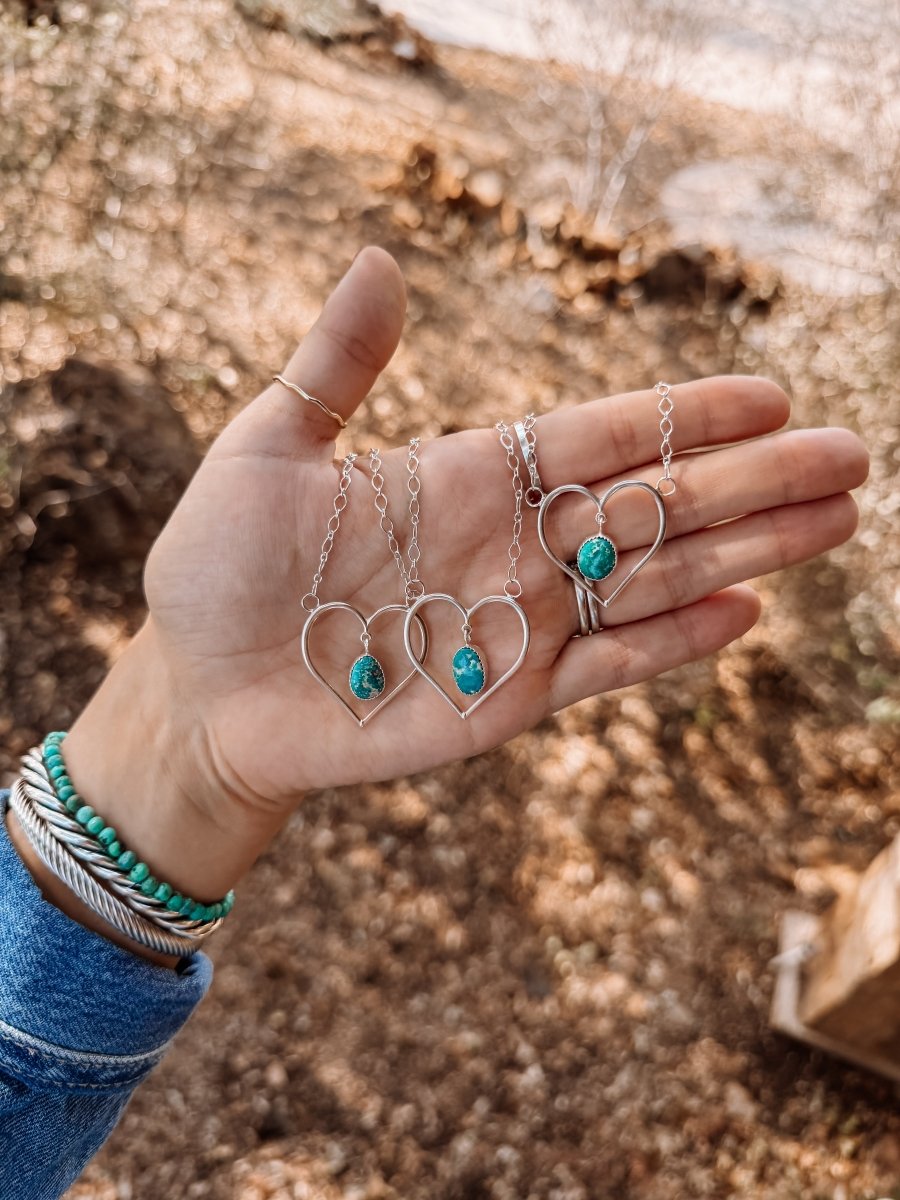 Munford Turquoise Heart Necklace