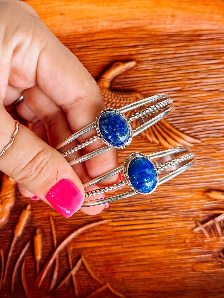 Newcastle Blue Lapis Cuff Bracelet