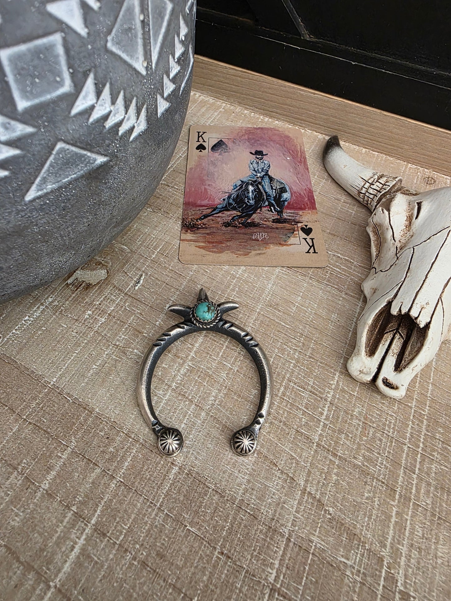 MARTHA CAYATINETO TURQUOISE NAJA PENDANT