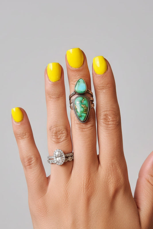 Roanoke Sonoran Gold 2 Stone Ring