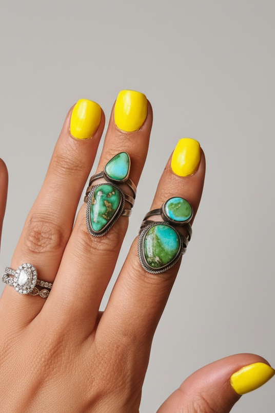 Roanoke Sonoran Gold 2 Stone Ring
