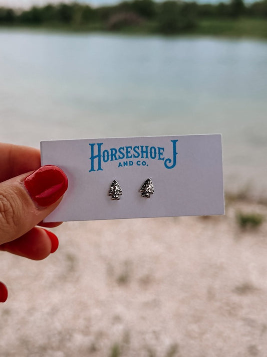 Small Arrowhead Stud Earrings