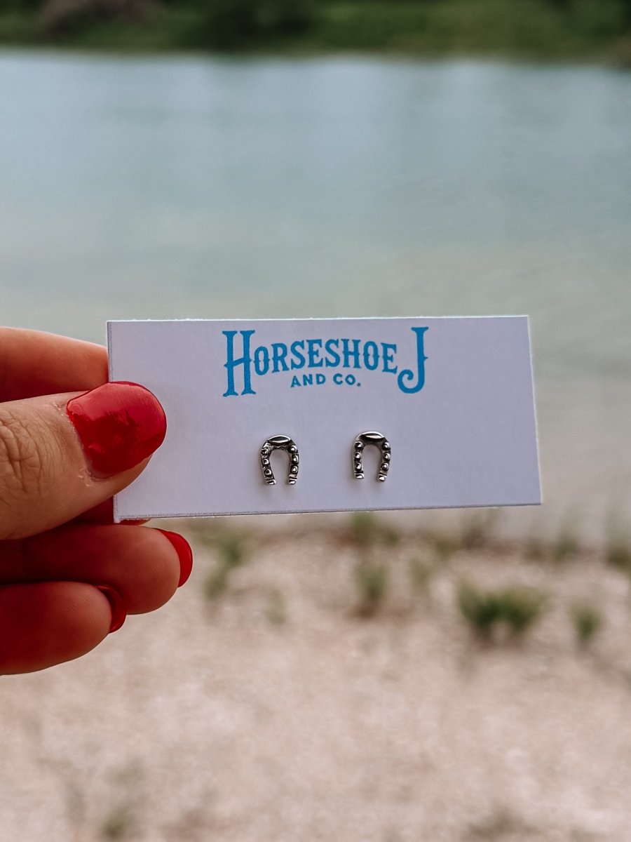Small Horseshoe Stud Earrings