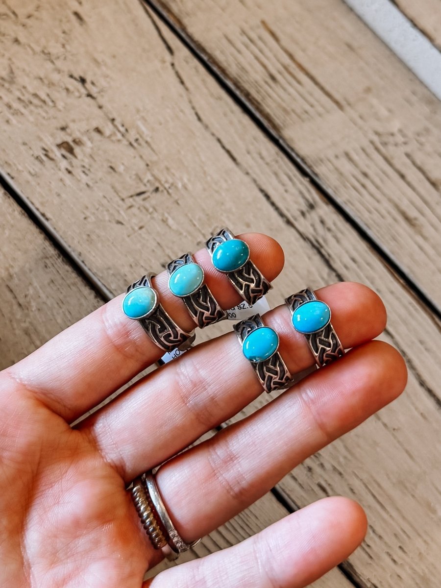 Stirrup Turquoise Ring