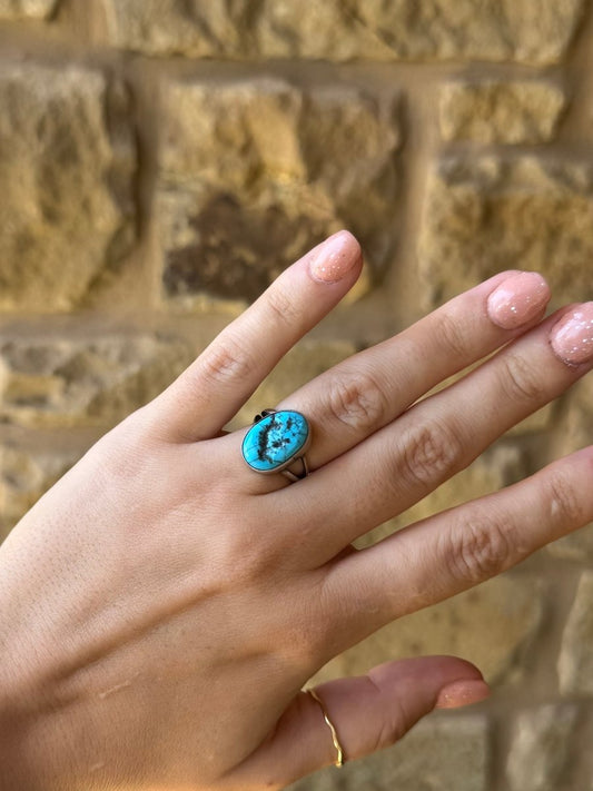 Talco Turquoise Nugget Ring