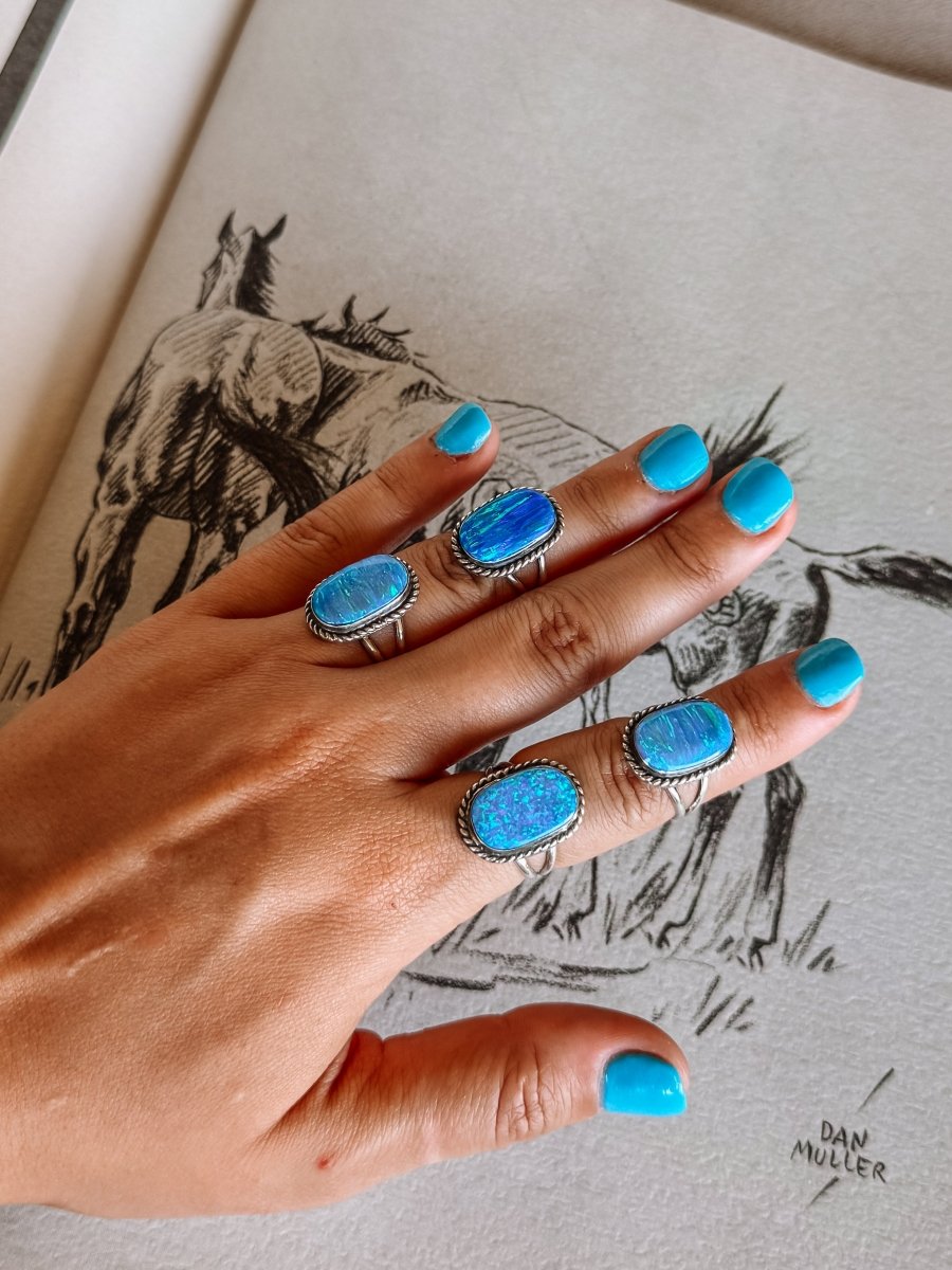 Thompson Blue Opal Ring