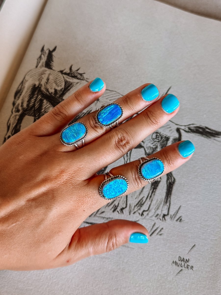 Thompson Blue Opal Ring