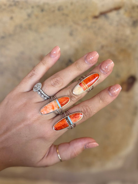 Tomball Mixed Stone Inlay Ring