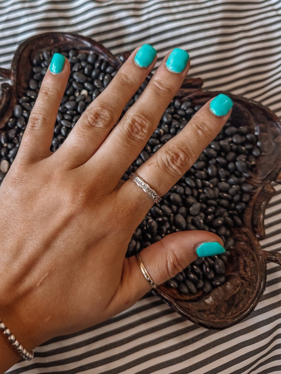 Unchained Silver Stamped Ring