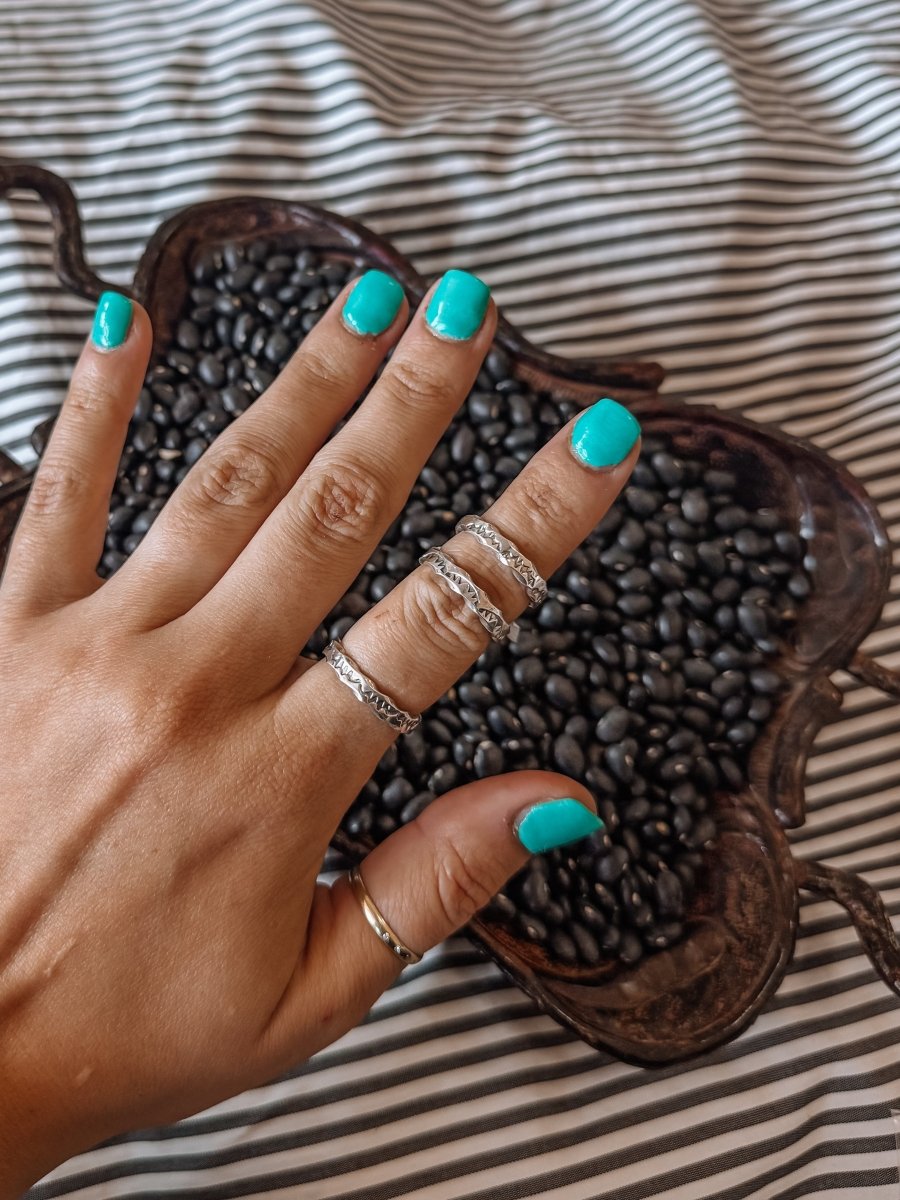 Unchained Silver Stamped Ring