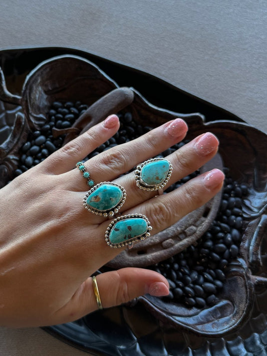 Unwound Turquoise Adjustable Ring