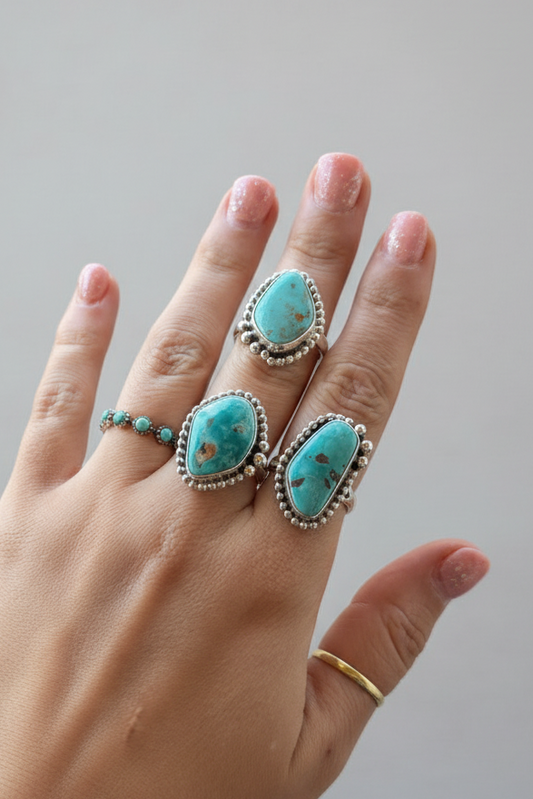 Unwound Turquoise Adjustable Ring