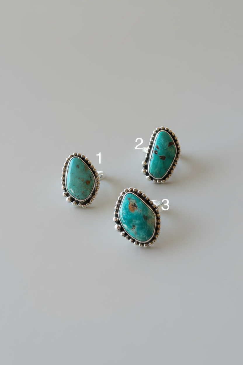 Unwound Turquoise Adjustable Ring