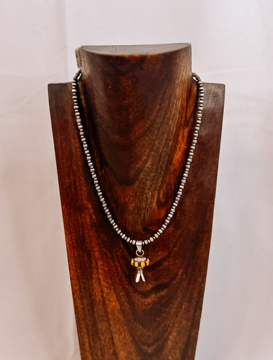 Wilson Textured Sterling Silver Pearl Necklace
