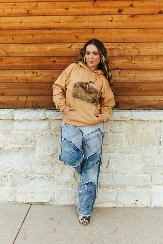 Vintage Duck Graphic Hoodie