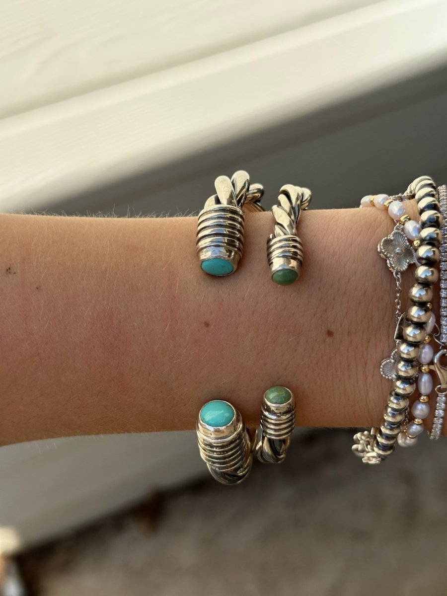 Wylie Turquoise Cable Cuff Bracelet