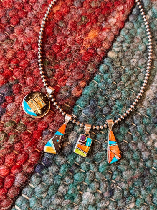 Zuni Multi-Stone Necklace Pendants