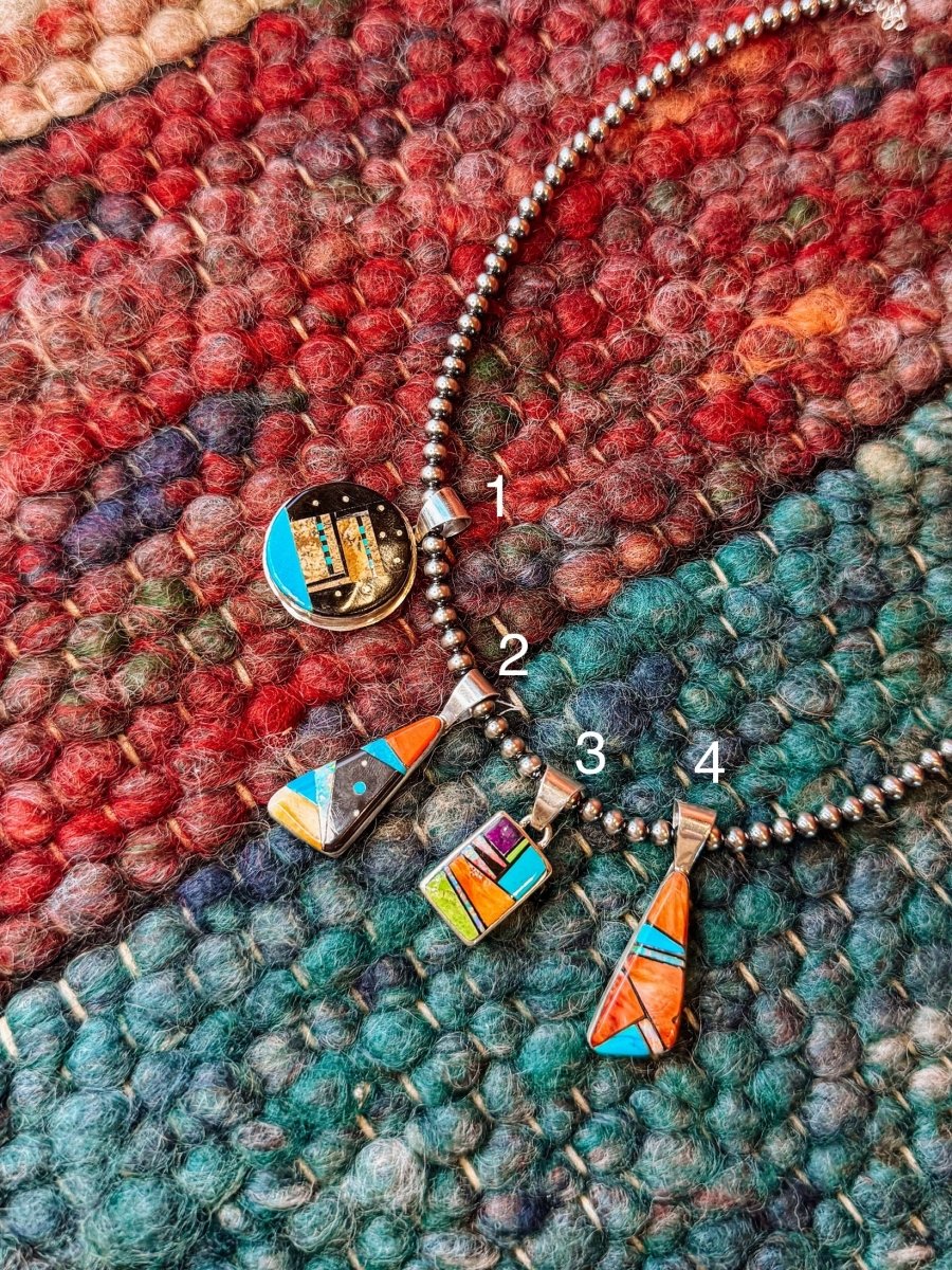 Zuni Multi-Stone Necklace Pendants